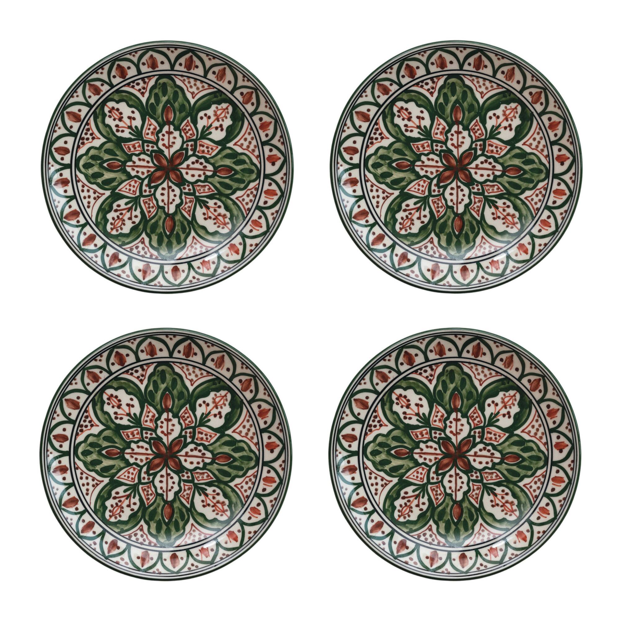 Hello Honey® 7.5" Botanical Bliss Stoneware Plates, 4ct.